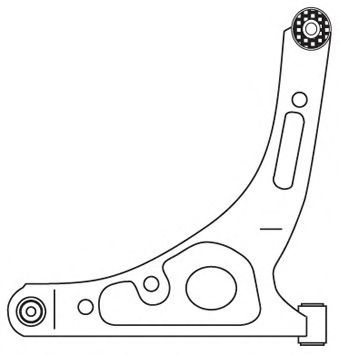 Рычаг независимой подвески колеса, подвеска колеса FRAP 2559