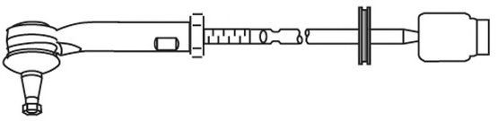 Поперечная рулевая тяга FRAP T/454