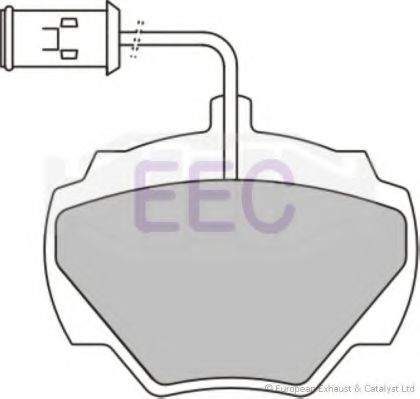 Комплект тормозных колодок, дисковый тормоз EEC BRP0582