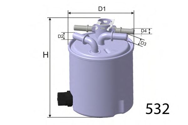 Топливный фильтр MISFAT M616