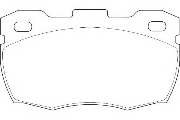 Комплект тормозных колодок, дисковый тормоз ROADHOUSE 2266