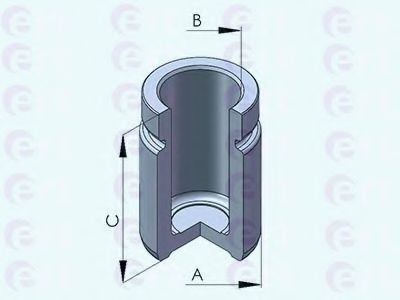 Поршень, корпус скобы тормоза ERT 150872-C