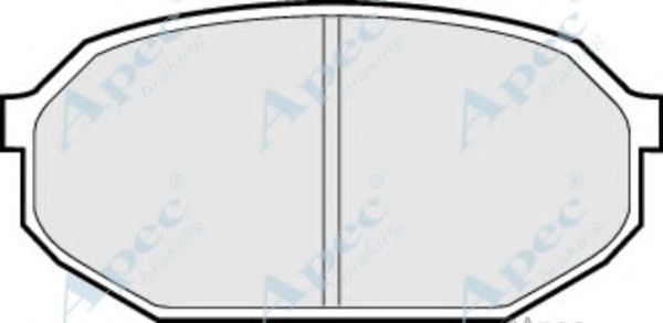 Комплект тормозных колодок, дисковый тормоз APEC braking PAD426