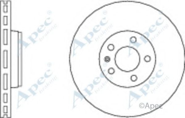 Тормозной диск APEC braking DSK2257