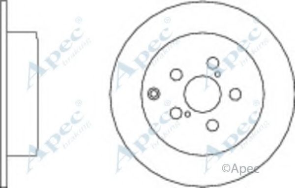 Тормозной диск APEC braking DSK2262