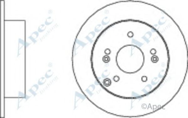 Тормозной диск APEC braking DSK2548