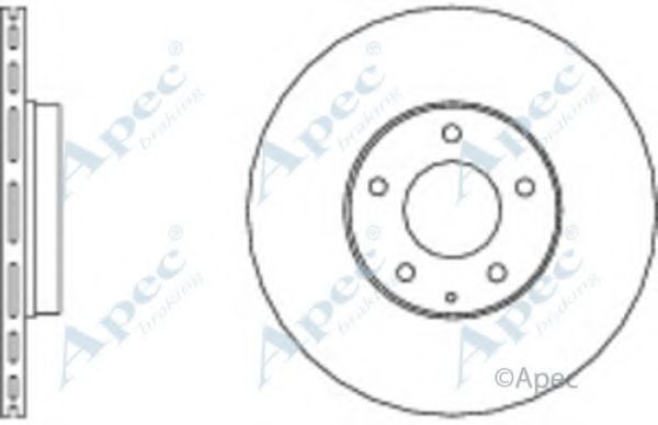 Тормозной диск APEC braking DSK2572