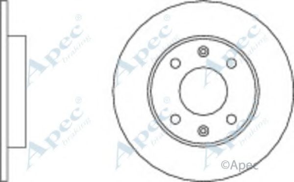 Тормозной диск APEC braking DSK182