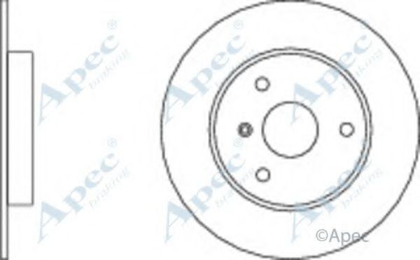 Тормозной диск APEC braking DSK2026