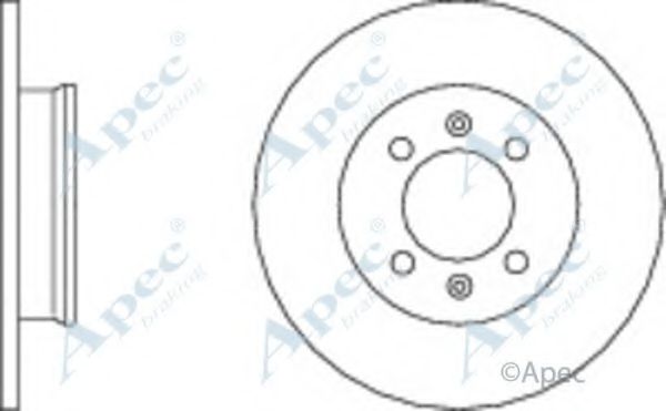 Тормозной диск APEC braking DSK2036
