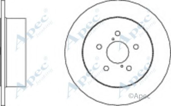 Тормозной диск APEC braking DSK2698