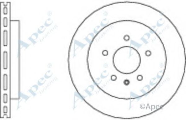 Тормозной диск APEC braking DSK2748