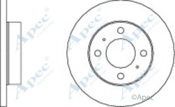 Тормозной диск APEC braking DSK276