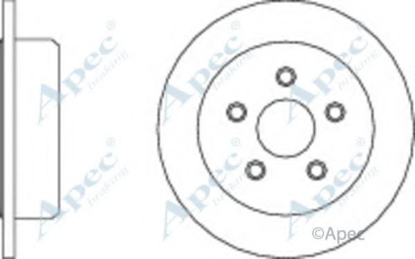 Тормозной диск APEC braking DSK2802