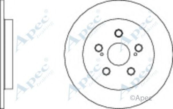 Тормозной диск APEC braking DSK2811