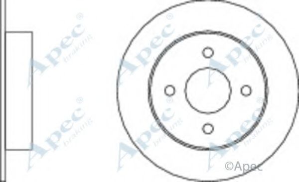Тормозной диск APEC braking DSK299
