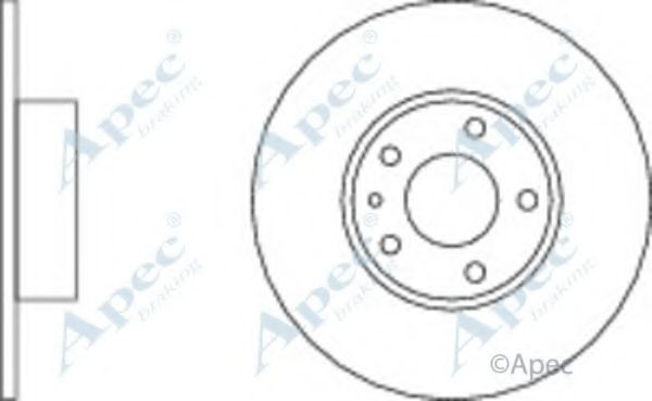 Тормозной диск APEC braking DSK743