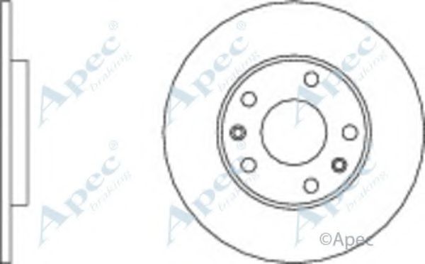 Тормозной диск APEC braking DSK746