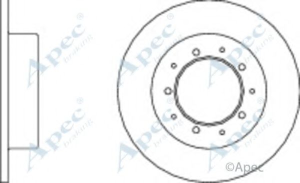 Тормозной диск APEC braking DSK945