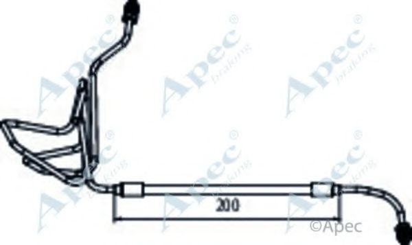 Тормозной шланг APEC braking HOS4064