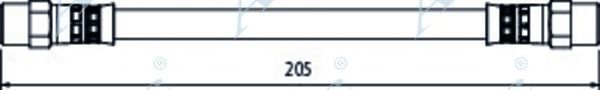 Тормозной шланг APEC braking HOS4107