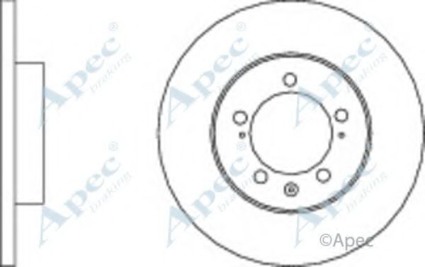 Тормозной диск APEC braking DSK3088