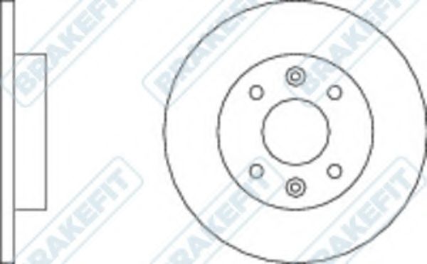 Тормозной диск APEC braking DK6033