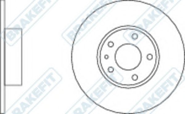 Тормозной диск APEC braking DK6199