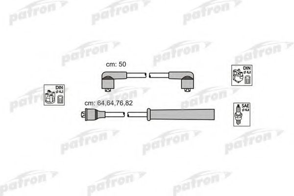 Комплект проводов зажигания PATRON PSCI1016