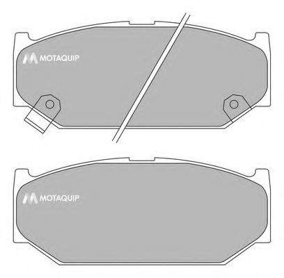 Комплект тормозных колодок, дисковый тормоз MOTAQUIP LVXL1737