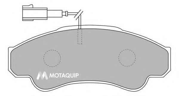 Комплект тормозных колодок, дисковый тормоз MOTAQUIP LVXL1034