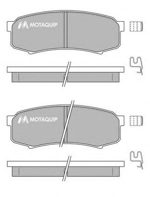 Комплект тормозных колодок, дисковый тормоз MOTAQUIP LVXL131