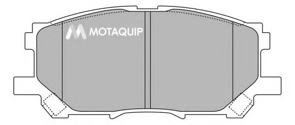 Комплект тормозных колодок, дисковый тормоз MOTAQUIP LVXL1366