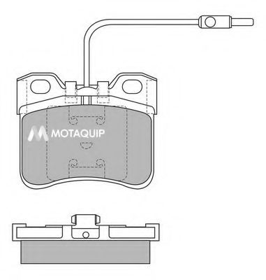 Комплект тормозных колодок, дисковый тормоз MOTAQUIP LVXL401