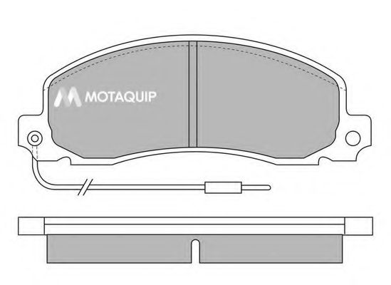 Комплект тормозных колодок, дисковый тормоз MOTAQUIP LVXL442