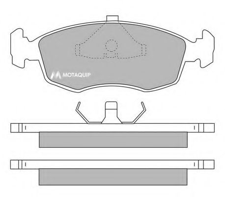 Комплект тормозных колодок, дисковый тормоз MOTAQUIP LVXL519
