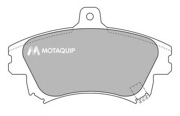 Комплект тормозных колодок, дисковый тормоз MOTAQUIP LVXL529