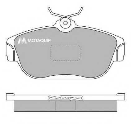 Комплект тормозных колодок, дисковый тормоз MOTAQUIP LVXL618
