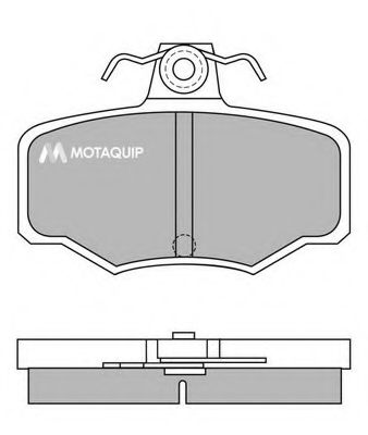 Комплект тормозных колодок, дисковый тормоз MOTAQUIP LVXL626