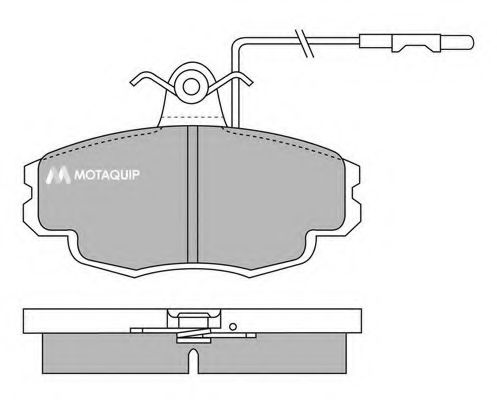 Комплект тормозных колодок, дисковый тормоз MOTAQUIP LVXL632