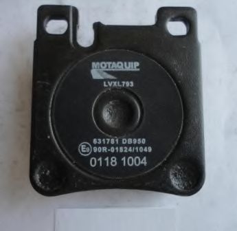 Комплект тормозных колодок, дисковый тормоз MOTAQUIP LVXL793