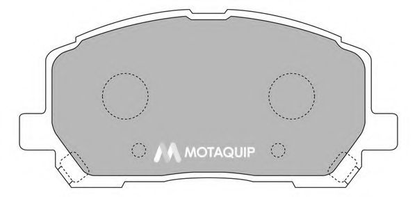 Комплект тормозных колодок, дисковый тормоз MOTAQUIP LVXL1207