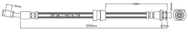 Тормозной шланг MOTAQUIP VBJ503