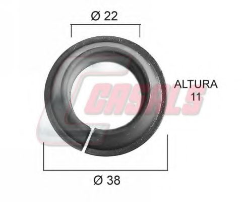 Уплотняющее кольцо, ступица колеса CASALS 21380