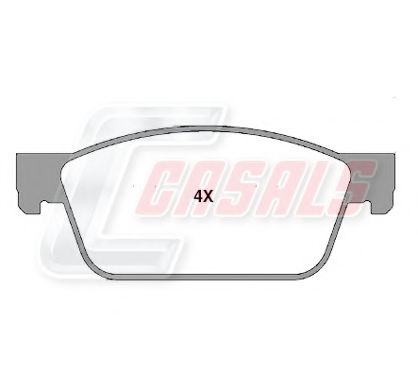 Комплект тормозных колодок, дисковый тормоз CASALS 24623