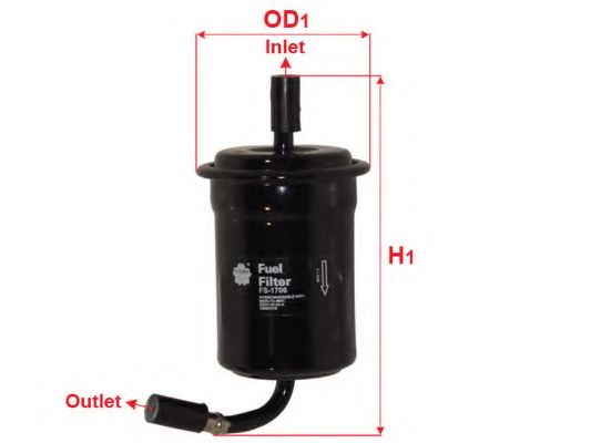 Топливный фильтр SAKURA  Automotive FS-1706