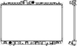 Радиатор, охлаждение двигателя SAKURA  Automotive 1070-0101