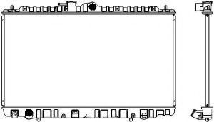 Радиатор, охлаждение двигателя SAKURA  Automotive 1070-0103