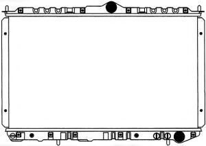Радиатор, охлаждение двигателя SAKURA  Automotive 1131-0206