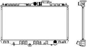 Радиатор, охлаждение двигателя SAKURA  Automotive 1210-0106
